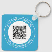 Uw QR-code Sleutelhangers met aangepaste tekst en  (Achterkant)