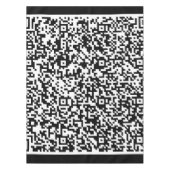 Uw QR-code tafelkleed Aangepaste kleuren (Voorkant)