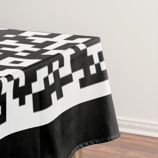 Uw QR-code tafelkleed Aangepaste kleuren (Voorbeeld)