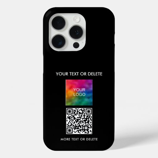Uw QR-code Upload Business Company Logo naar Case-Mate iPhone Case (Achterkant)