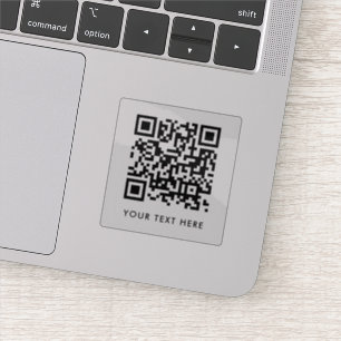 Uw QR-code Upload je eigen object met aangepaste Sticker