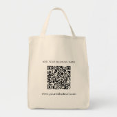 Uw QR-code van de bedrijfswebsite toevoegen Tote Bag (Voorkant)