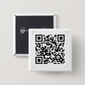Uw QR-code Vierkante Button 5,1 Cm (Voorkant /achterkant)