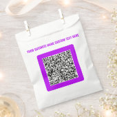 Uw QR-code voorkeurstas voorbeeld met aangepaste t Bedankzakje (Geknipt)