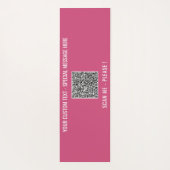 Uw QR Code Yoga Mat Voorbeeld met aangepaste tekst (Achterkant)