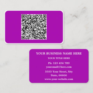 Uw QR-code Zakelijke Kaarten Voorbeeld Kies Kleur Visitekaartje