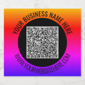 Uw QR-codeaftasten en de etiketten van de douanete (Enkel label)