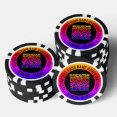 Uw QR-codeaftasten en douanetekst uw pookspaanders Poker Chips (Opstapeling)