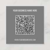 Uw QR-codenaam Website en Visitekaartje Kleuren (Achterkant)