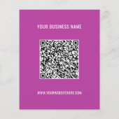 Uw QR-codenaam Website Kleuren reclamebrochure Flyer (Achterkant)