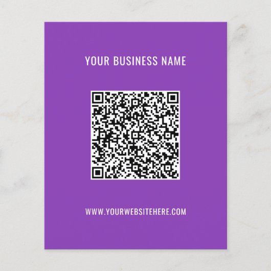 Uw QR-codenaam Website Kleuren reclamebrochure Flyer (Voorkant)