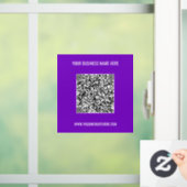 Uw QR-codenaam Website Kleuren Venster Cling Raamsticker (Huis)