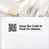 Uw QR-codeontwerp Etiket (Insitu)