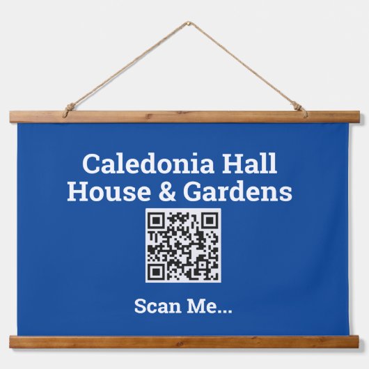 Uw QR-codeontwerp Hangend Wandkleed (Voorkant)