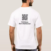 Uw QR-codeontwerp T-shirt (Achterkant)