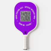 Uw QR-codescan Aangepaste tekst Pickleball Paddle (Achterkant)