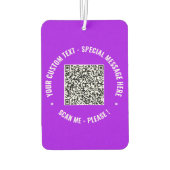 Uw QR-codescan en aangepaste tekstluchtverfrisser Luchtverfrisser (Achterkant)