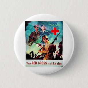 Uw Rode Kruis Ronde Button 5,7 Cm