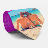 Uw romantische foto Stropdas tekst - Ik hou van je (Opgerold)