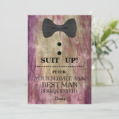 Uw service als beste man-aanvraag kaart (Staand voorkant)