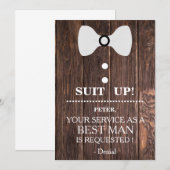 Uw service als beste man-aanvraag kaart (Voorkant / Achterkant)