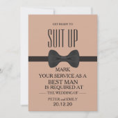 Uw service als beste man kaart (Voorkant)