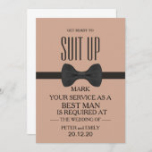 Uw service als beste man kaart (Voorkant / Achterkant)