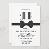 Uw service als beste man kaart (Voorkant / Achterkant)