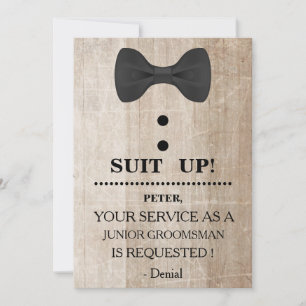 Uw service als Groomsman-aanvraag Kaart