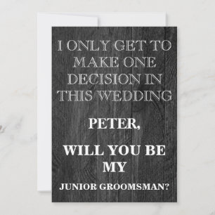 Uw service als Groomsman-aanvraag Kaart