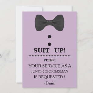 Uw service als Groomsman-aanvraag Kaart