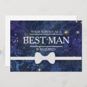 Uw service is aangevraagd als beste man-Groomsman Kaart (Voorkant / Achterkant)