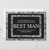 Uw service is aangevraagd als beste man-Groomsman Kaart (Voorkant)
