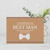 Uw service is aangevraagd als beste man-Groomsman Kaart (Staand voorkant)