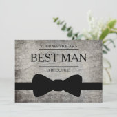 Uw service is aangevraagd als beste man-Groomsman Kaart (Staand voorkant)