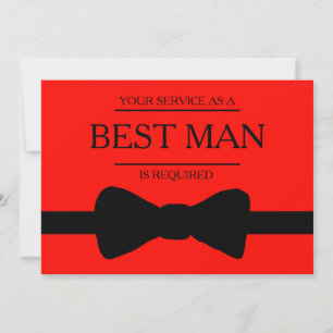 Uw service is aangevraagd als beste man-Groomsman Kaart