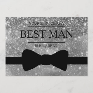 Uw service is aangevraagd als beste man-Groomsman Kaart