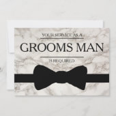 Uw service wordt aangevraagd als Bestman Marble Ba Kaart (Voorkant)