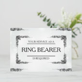 Uw service wordt aangevraagd als Ring Bearer-uitno Kaart (Staand voorkant)