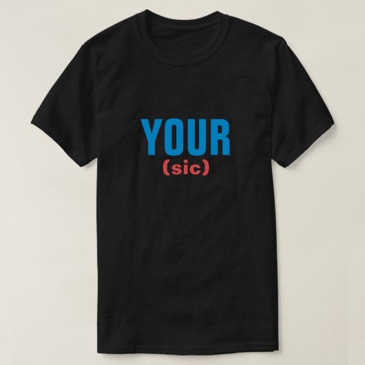 UW SIC T-SHIRT (Design voorkant)