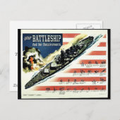 Uw Slagschip Briefkaart (Voorkant / Achterkant)