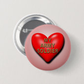 Uw Soldaat ondersteunen Ronde Button 5,7 Cm (Voorkant /achterkant)