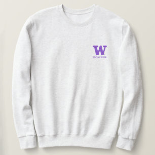UW SSW Grey Crewneck Sweatshirt Unisex
