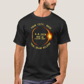 Uw stad, Ohio, totale zonsverduistering 4.8.2024 T-shirt (Voorkant)