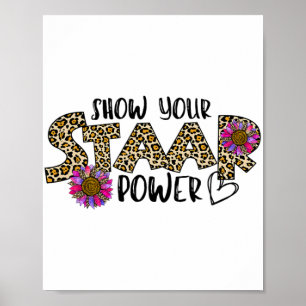 Uw Start Power Leopard Teacher Testing examen Test Poster