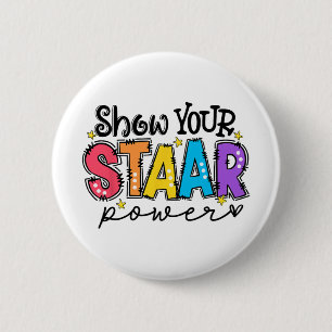 Uw Start Power Teacher Testing Examen Testdag Ronde Button 5,7 Cm