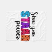 Uw Start Power Test Dag Leraar Fleece Deken (Voorkant (Horizontaal))