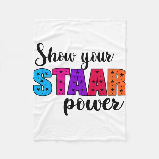 Uw Start Power Test Dag Leraar Fleece Deken (Voorkant)