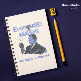 Uw stem doet er toe Verkiezingen Politiek Blauw ge Notitieboek