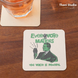 Uw stem doet er toe Verkiezingen Politiek Groen ge Bier Onderzetter